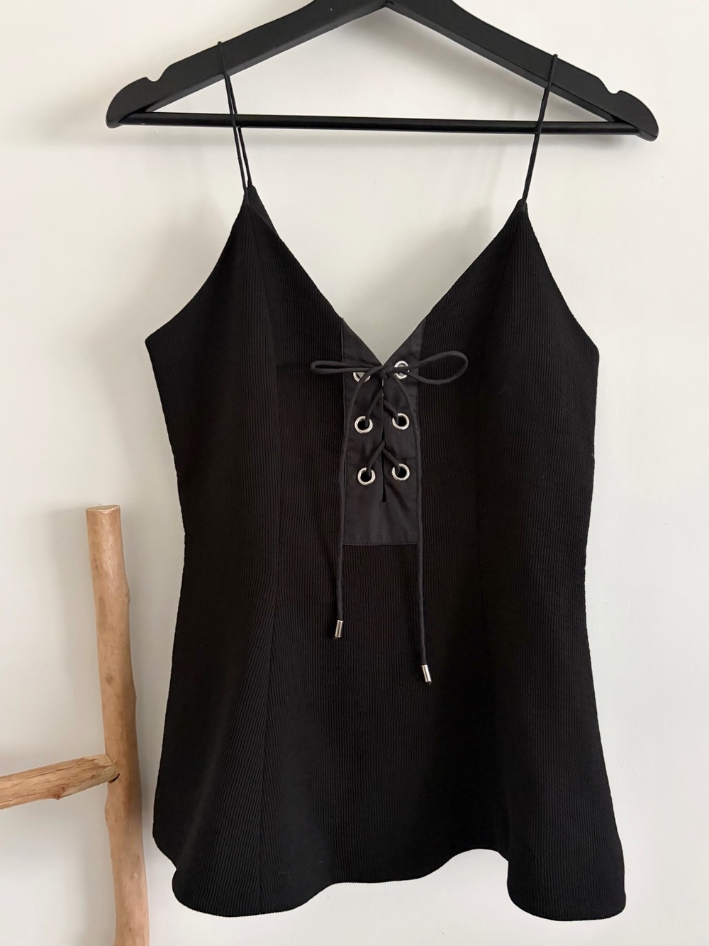 C/MEO Collective Front Tie For the People Cami Blouse